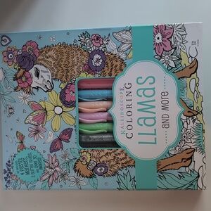 Kaleidoscope Coloring Llamas